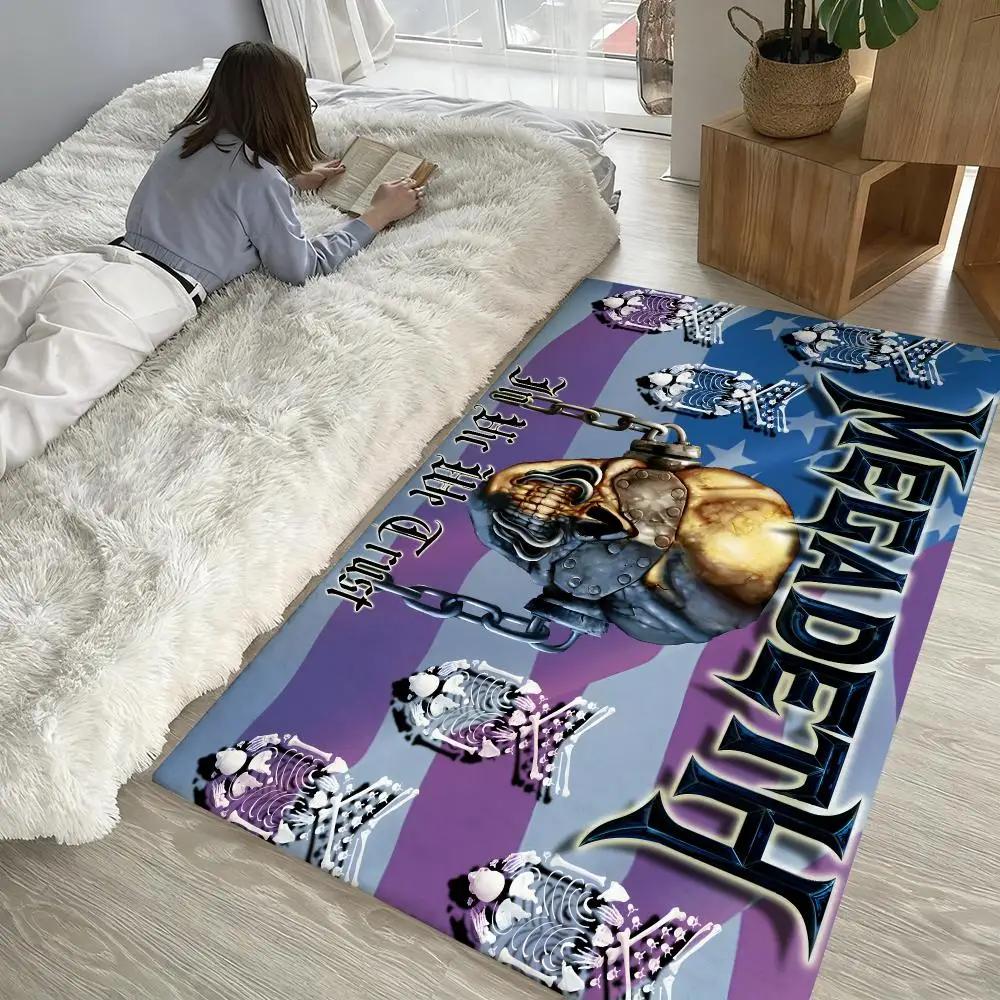 Rock Music Floor Mat Soft Thickened Absorbent Non-Slip Bedroom Living Room Door Mat Home Decor Flannel Rugs