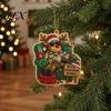 Bead Art Crafting Supplies Christmas Hanging Faux Pearl Kit for Adult, DIY Tree Decorations Painting Ornament, Handmade Holiday Craft Set Home