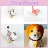 Wooden Handcrafted Carved Cat Figurine Cute Bell Desk Decor For Gifts And Home Office