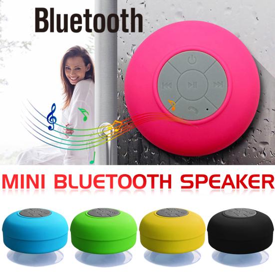 Mini Waterproof Suction Cup Bathroom Wireless Bluetooth-compatible Speaker Music Player