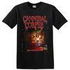 Cannibal Corpse Death Metal Maglietta Rossa Prima del Nero Arte Horror Stampa Grafica