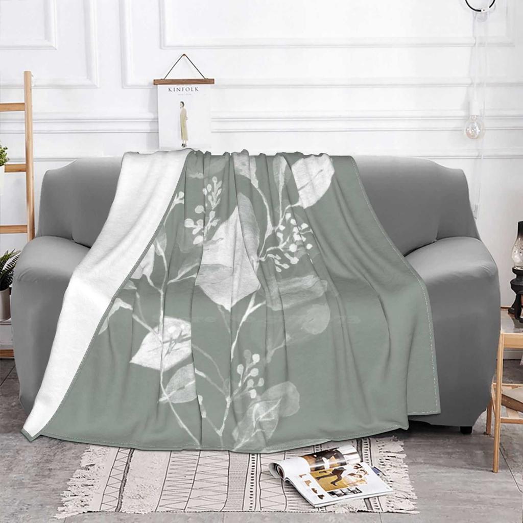 Sage Green Eucalyptus Best Selling Room Household Flannel Blanket Botanical Art Sage Green Art Eucalyptus Art Australian Art