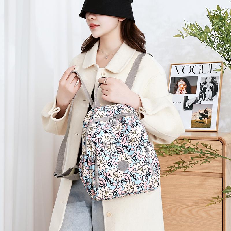 Women's Large-capacity Printed Backpack Mom Backpack