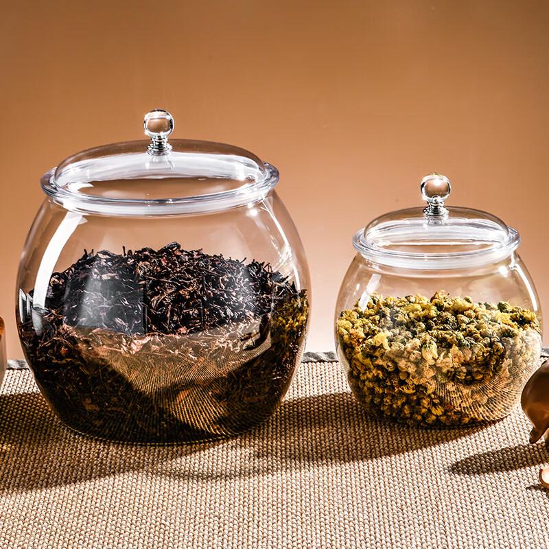 Transparent Plastic Sealed Storage Jar Set