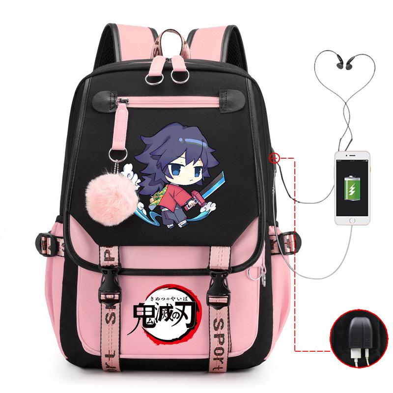 Demon slayer ghost extermination column student schoolbag junior high school student primary school student middle school student backpack