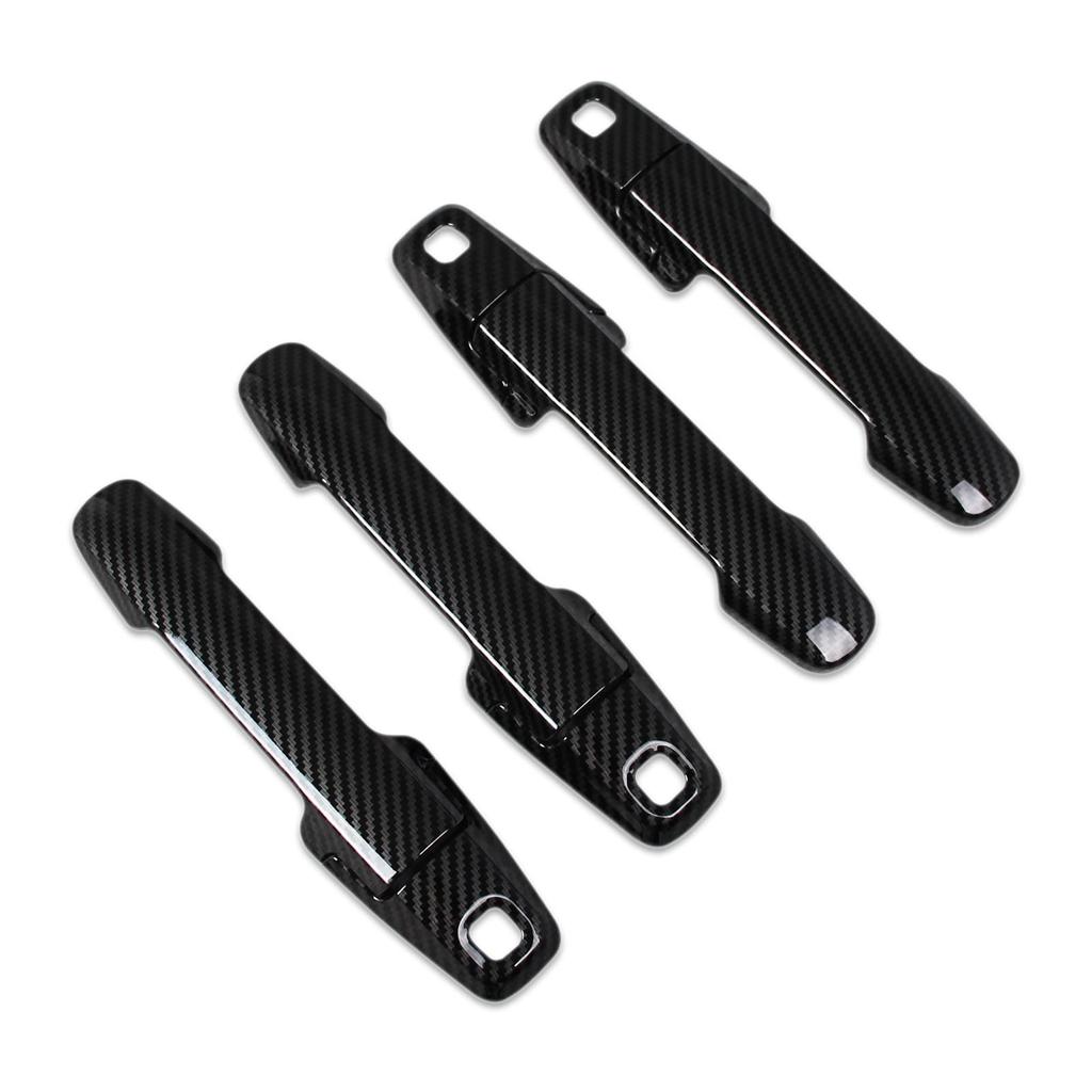 RUIQ Suzuki Spacia Custom MK53S Exterior Outer Door Handle Full Coverage Designed Exclusively for the Suzuki Spacia Custom Carbon Fiber Covers, Type,