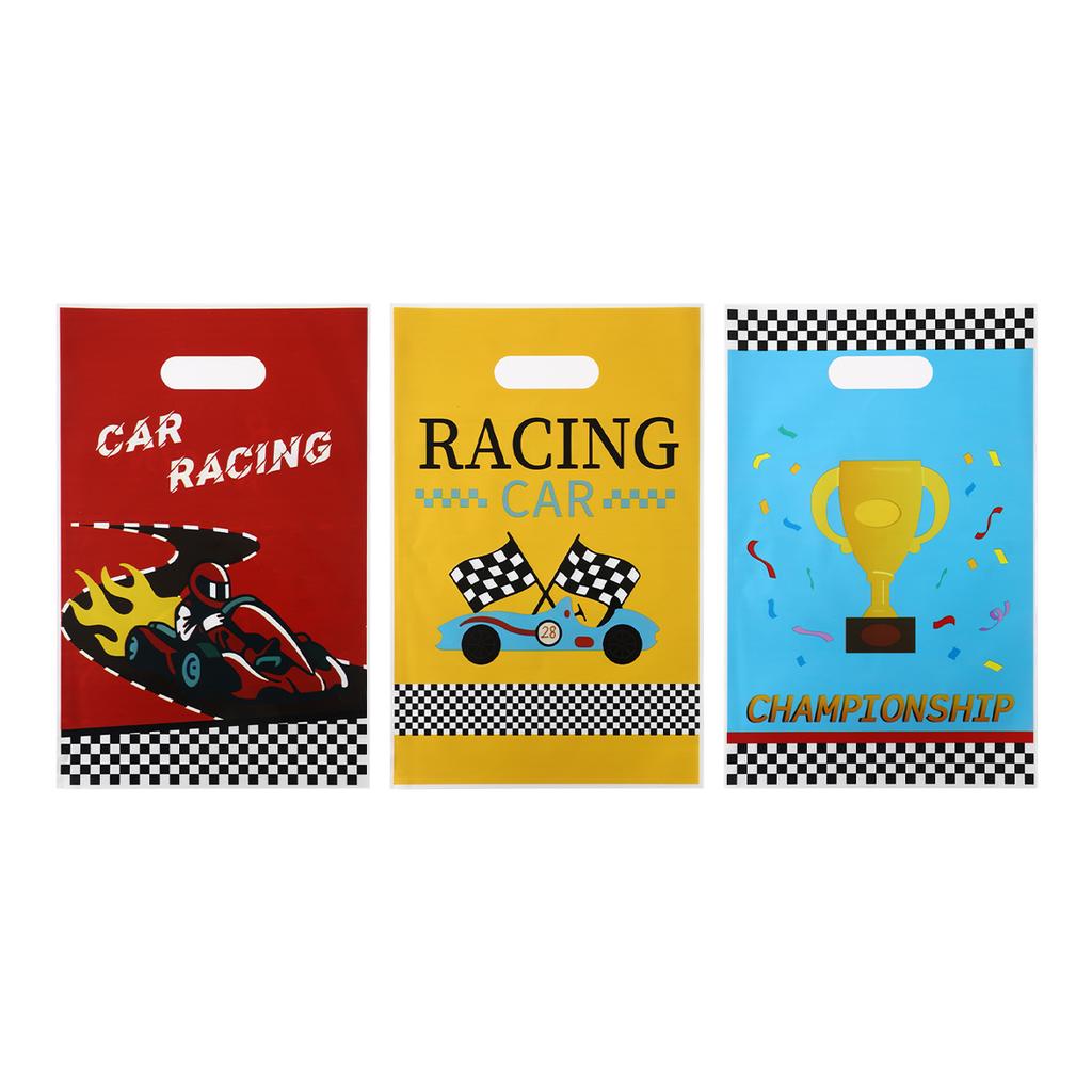 Racing Car Theme Gift Packing Hand Bag Race Car Birthday Party Decoration Kids Boy Birthday Party Supplies Candy Treat Bag