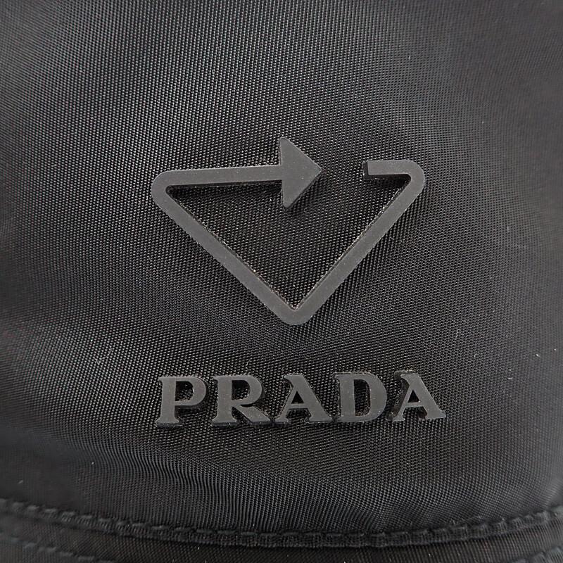 Prada 2HC137_2DRT_F0002 L Hat Black Nylon Mens