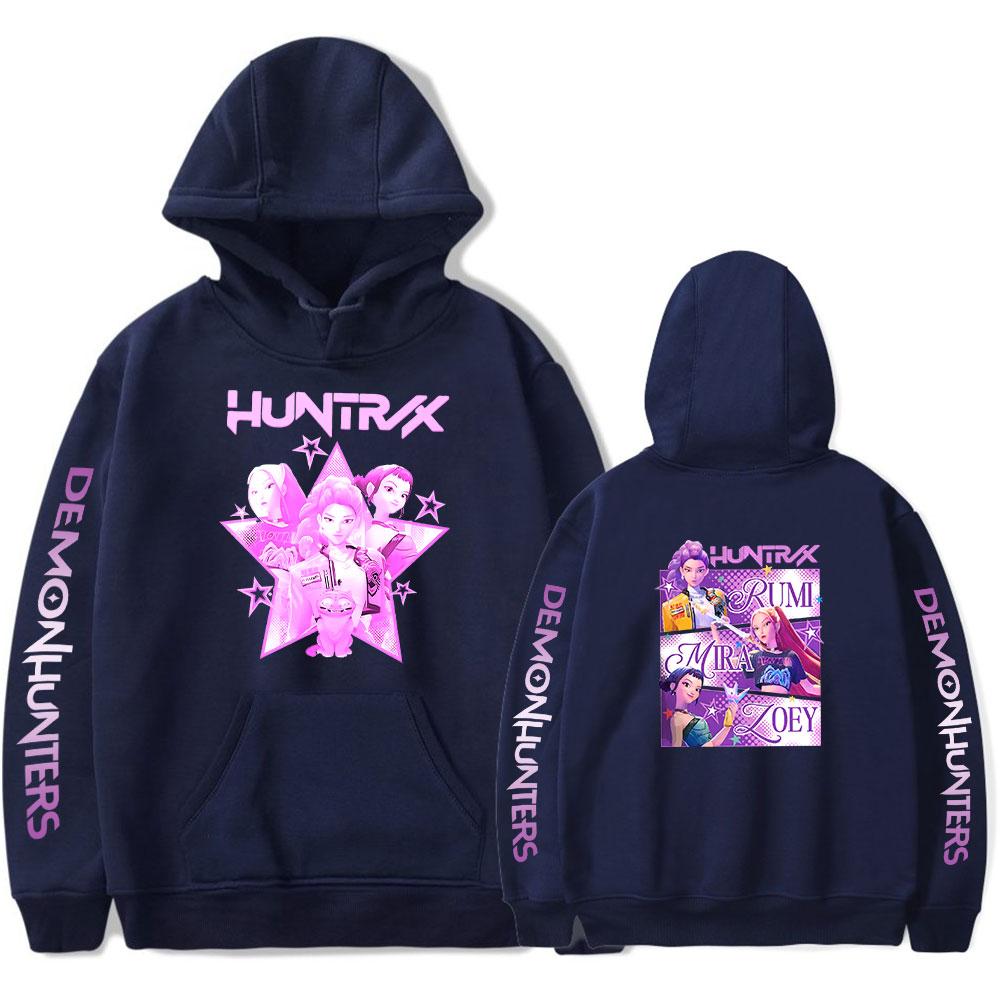 K-Pop Demon Hunters Hoodie Hip Hop Pullover Tops Sweatshirt UNISEX Sportswear Fashion Trends