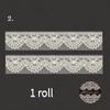 6 rolls/set, vintage washi tape, lace elements, can be used for border decorations, scrapbook and journal stickers, self adhesive