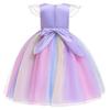 Halloween & Christmas Girls' Rainbow Unicorn Princess Dress
