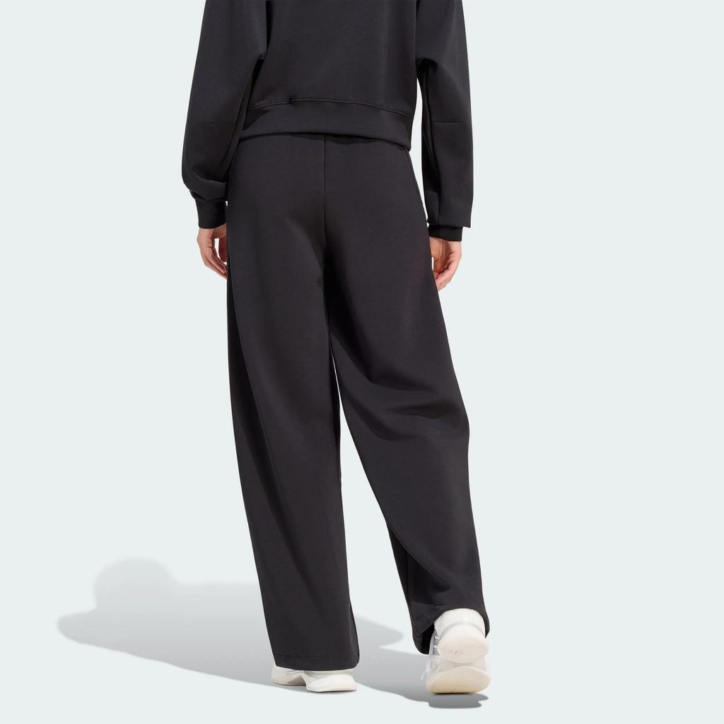 Adidas Loose Drawstring High-Waisted Tennis Wide-Leg Sports Pants Women pants KW4472