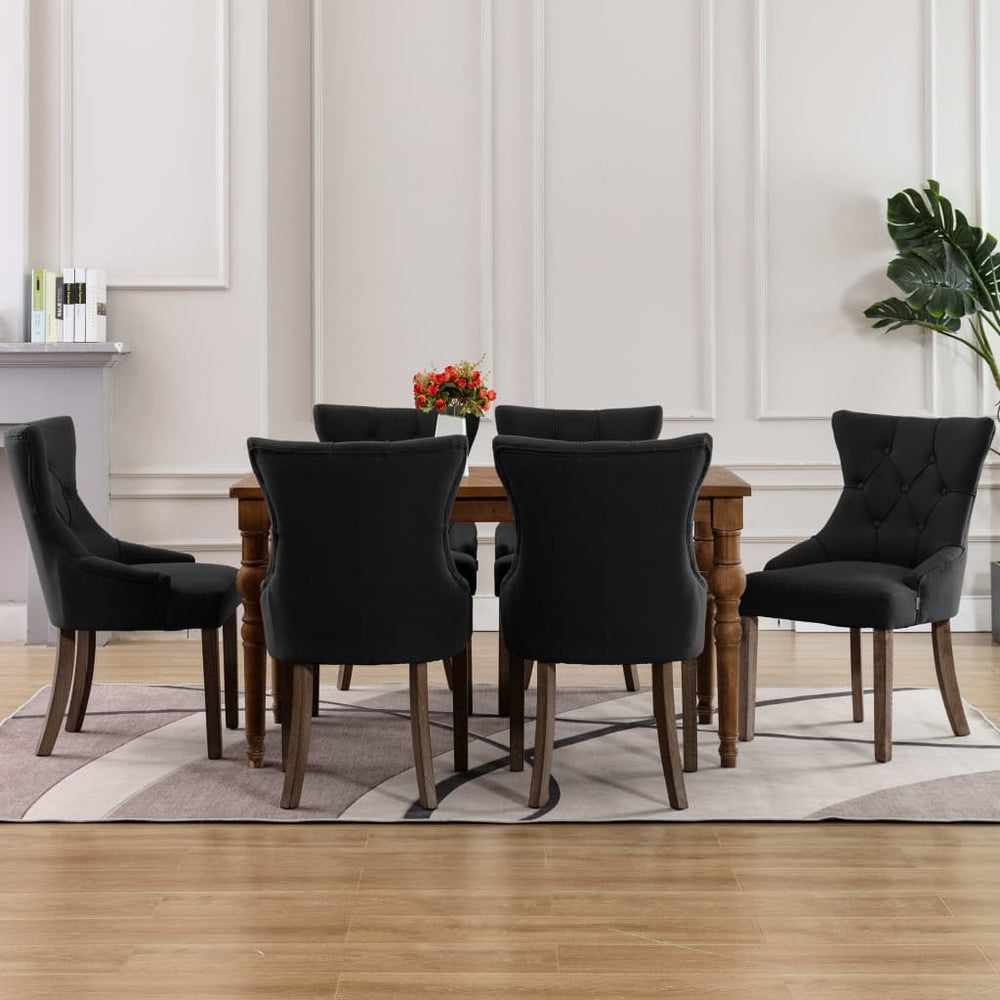 Chaises à manger lot de 6  tissu