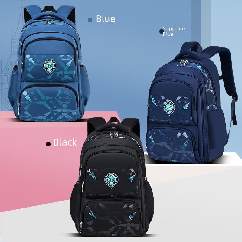 Korean Style Backpack for Elementary Students, Grades 1-6, with Side Cooler Pocket