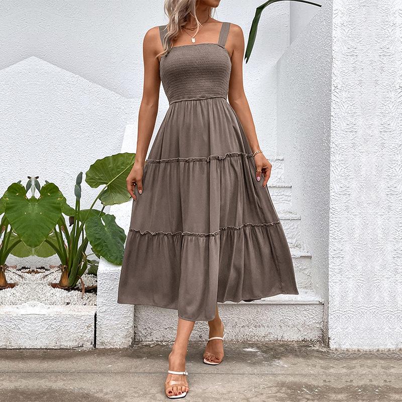 Spliced Skirt Summer Women'S European And American Hits Sleeveless Dresses