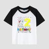 Kids' Printed T-Shirt with Short Sleeve, Cotton Fabric, Girls' Casual Fashion Top for Summer