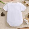 1-18 Months Baby Cute Spanish Letters "Hola Tia" Print Cotton Bodysuit Short Sleeve Jumpsuit