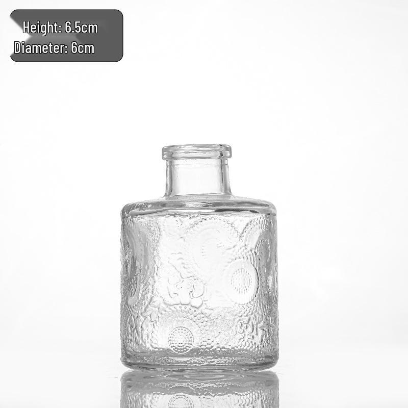 Retro Französisch-Amerikanische Mini-Glasvase für Trockenblumen & Grünzeug