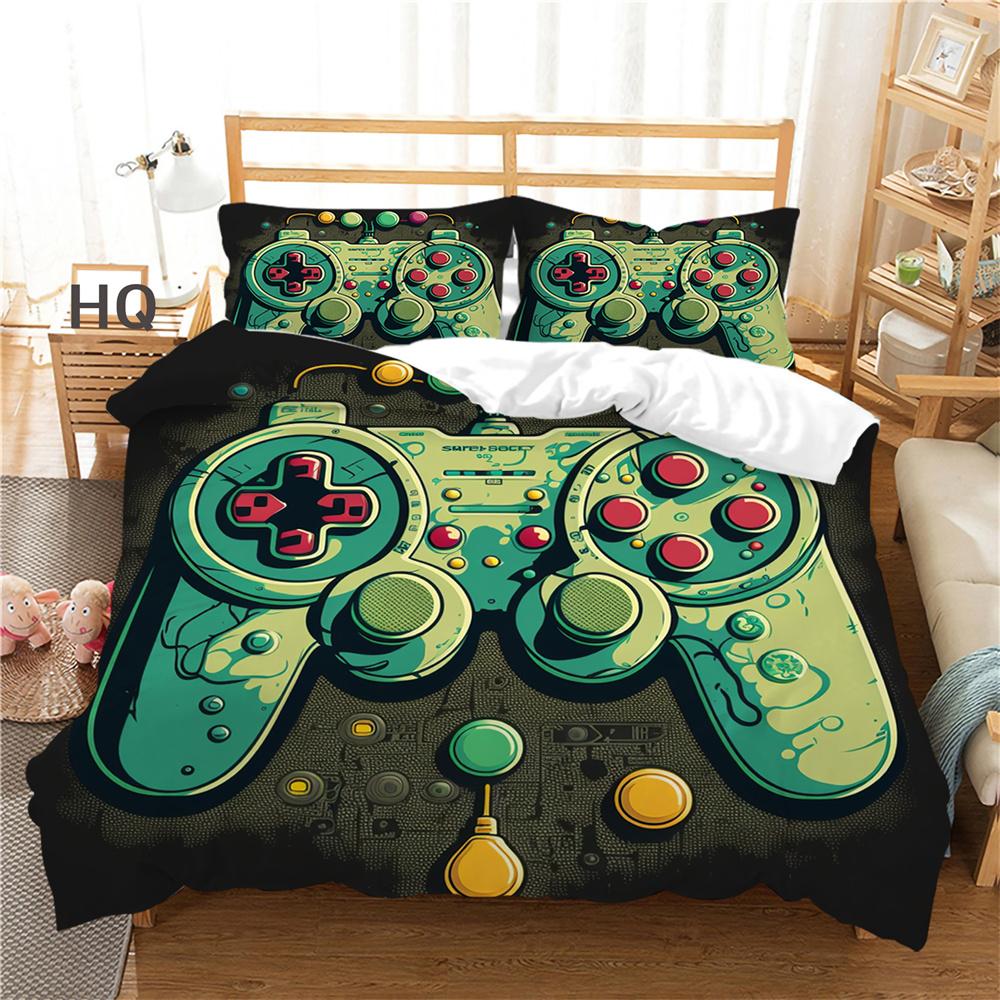 3D Game Console Printing Bed Clothes Teens Full Size Bedding Set Cover Design High Quality Home Textiles