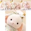 Floral Dress Plush Bunny Toy For Kids Soft Animal Decor Gift For Children