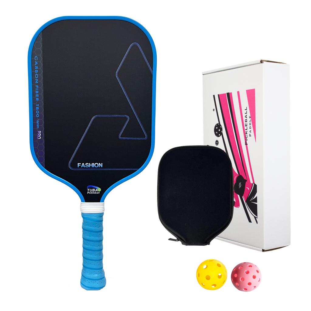 Thermally Pressed T700 Carbon Fiber Pickleball Racket Set Matte Finish 230g 42cm Length 16mm Thickness Professional Equipment