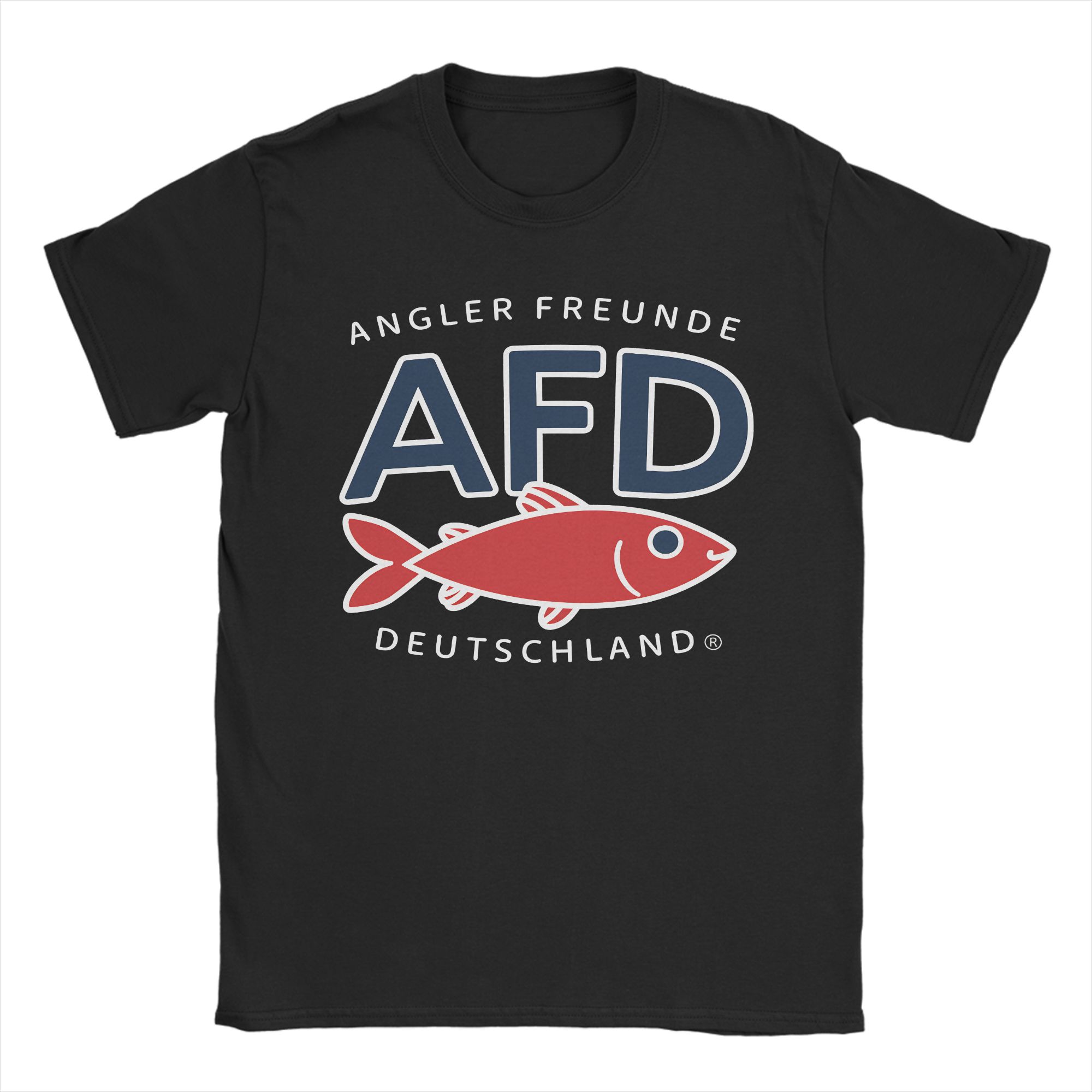 ZheXiong TEE AFD Angler Friends Alice Weidel T-shirt Zomer Heren 100% Katoen Ronde Hals Oversized Kleding Korte Mouwen Grappig T-shirt M