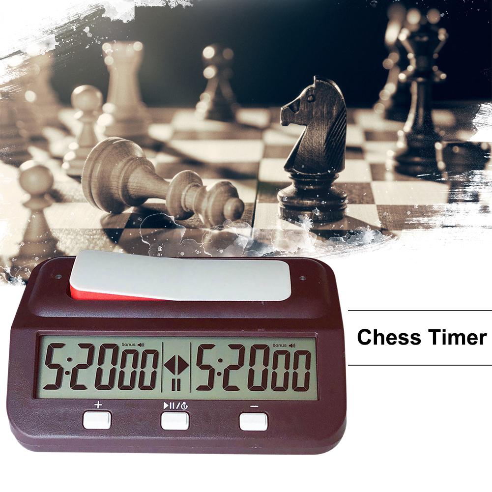 Board Game Stopwatch Professional Digital Chess Clock Plastic Battery Powered Multifunctional Lightweight for Training Teaching