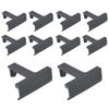 10pcs Water Drainage Clips 30mm Black Home & Garden