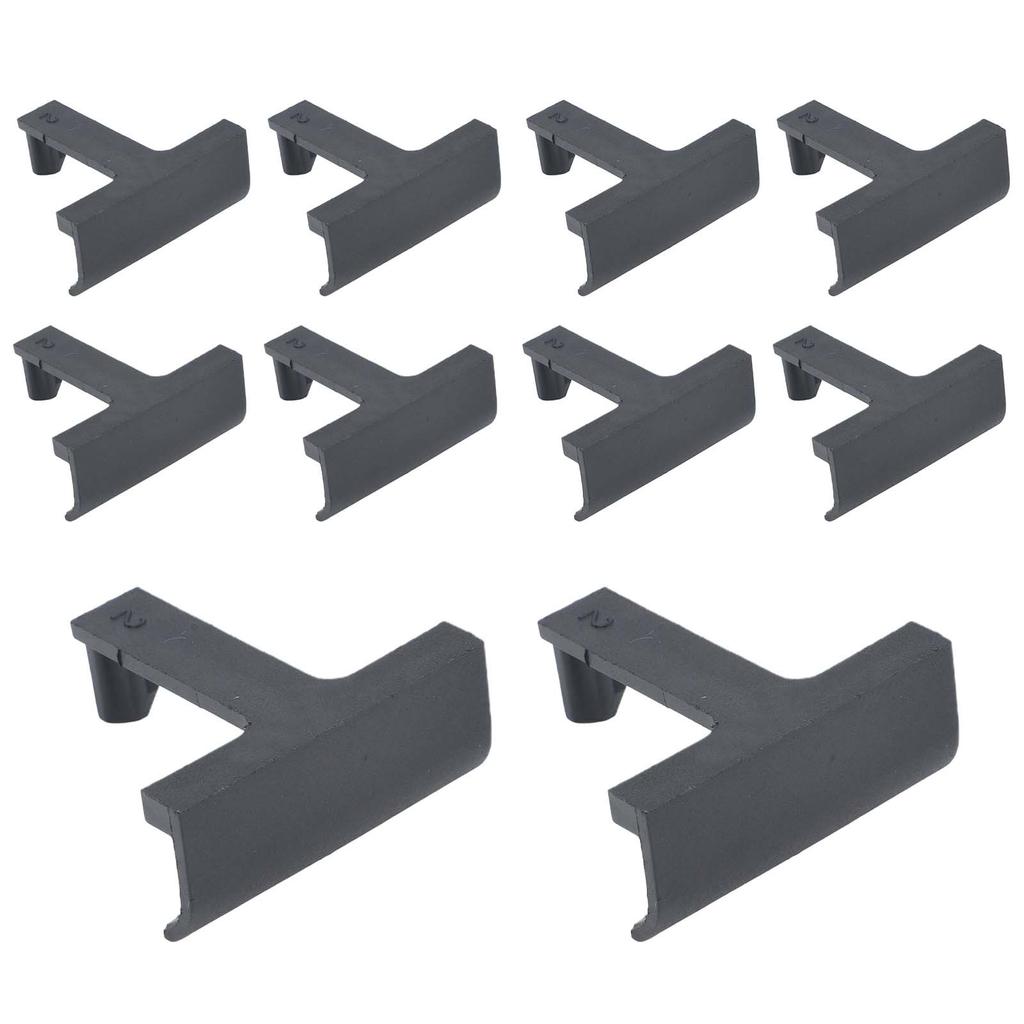 10pcs Water Drainage Clips 30mm Black Home & Garden