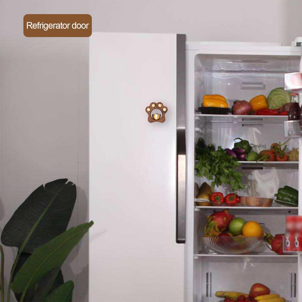 Entrance Alert Windbell Retro Style Magnetic Suction Punch Free Alert Doorbell Cat Paw Shape Shopkeepers Bell decoración hogar