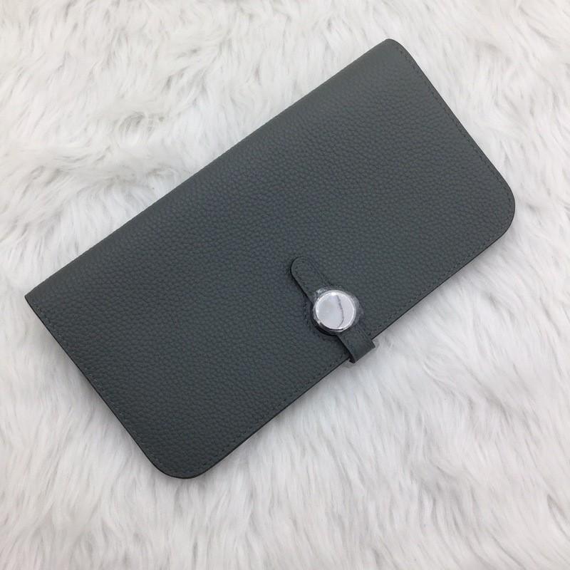 Womens Long Passport Wallet Genuine Leather Card Holder Large Capacity Multifunctional