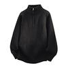 Autumn Winter Men Half Zipper Sweater Stand Collar Knitted Top Soft Warm Pullover Sweater Casual Daily Wear Knitwear Men
