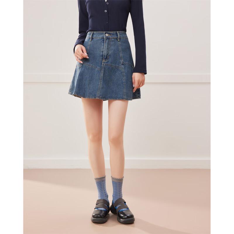 IEF Women's Plus Size Denim Short Skirt