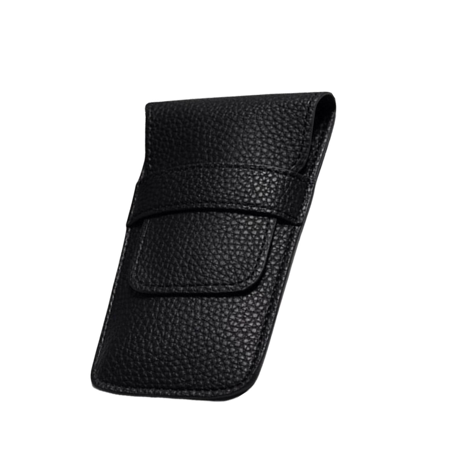 

Multipurpose Travel Watch Storage Case Small PU Leather Bag with Multiple Compartments for Display Organization чорний