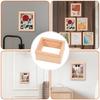 1/12 Scale Natural Wood Mini Album Frames Realistic Tiny House Decors Crafting Supplies