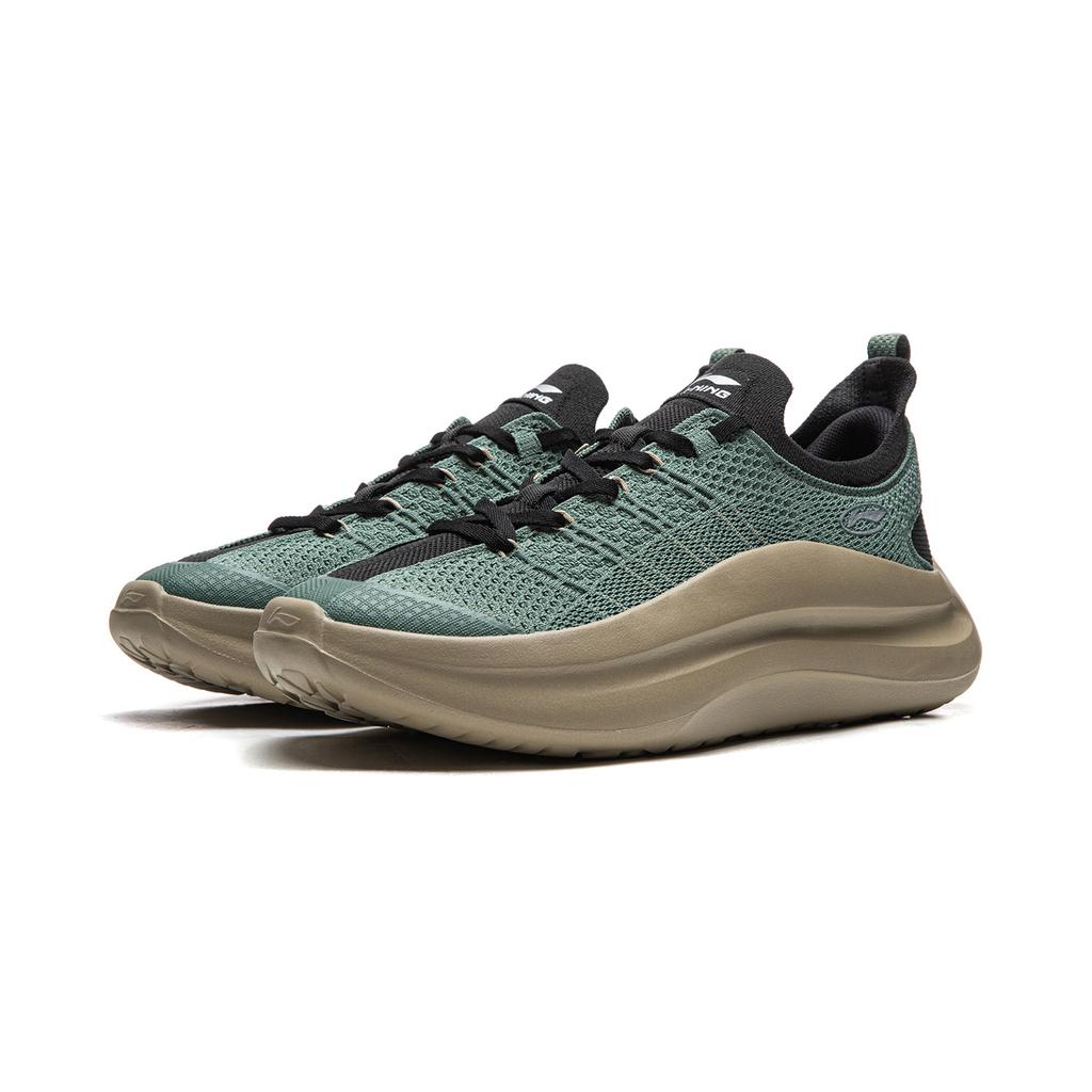 Li Ning Cloud Wave Slip On Cushioning Slip Resistant Abrasion Resistant Lightweight Low Top Casual Shoes Men's AGLW051-4