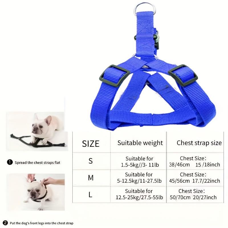 The Comfortable Dog Harness Made of Durable Nylon Is Suitable for Small Breeds, Without Battery