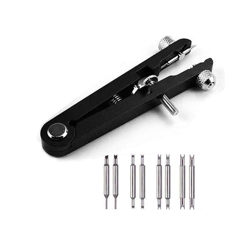 Watch Repair Spring Bar Pliers Set: 6825 Spring Bar Removal Tool, V-shaped Band Remover, Spring Bar Screwdriver for Clock Repair