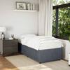 Vidaxl Bed Frame Without Mattress, Dark Gray, 90X200 Cm, Velvet