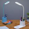Inductive charger, LED desk lamp, white container, cable, adjustable