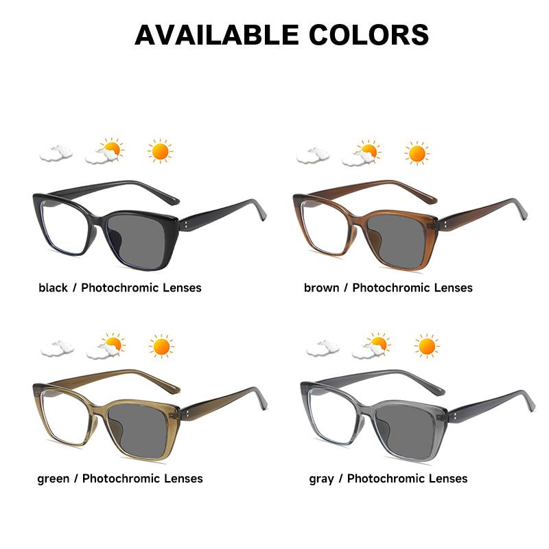 New Photochromic Lenses Anti Blue Light Glasses Women Cat Eye  Frame Block Blue Light Eyewear High Quality Eye Glasses