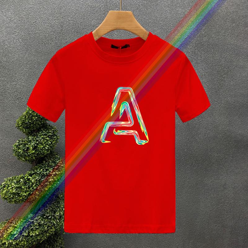 Luxury Brand High Quality 100% Cotton Letter APrinting Couple Tees Summer Harajuku For Men/Women Short Sleeve T-shirt Asian Size