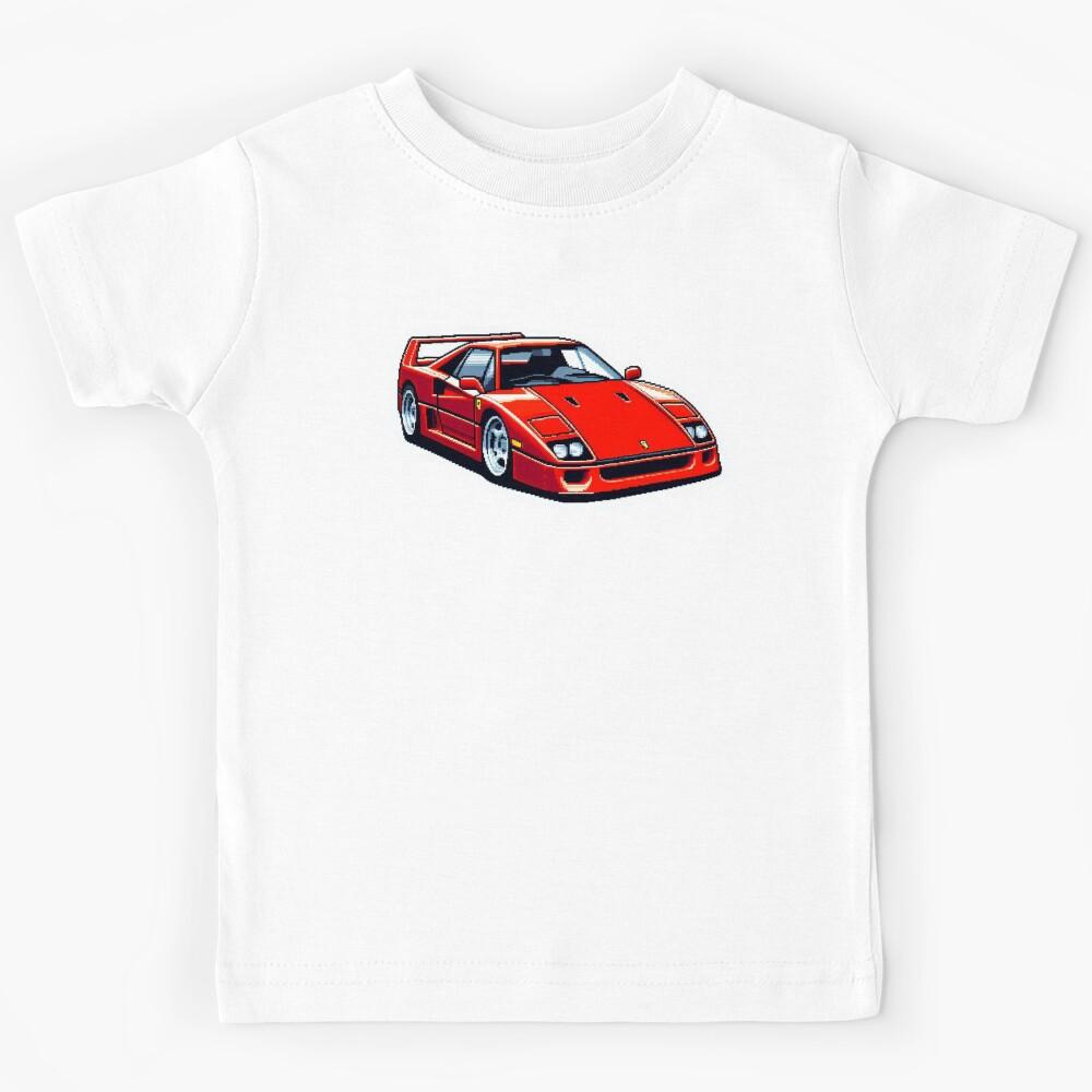 Pixelated Iconic Cars : Automotive Merchandise -  Kids T-Shirt 120