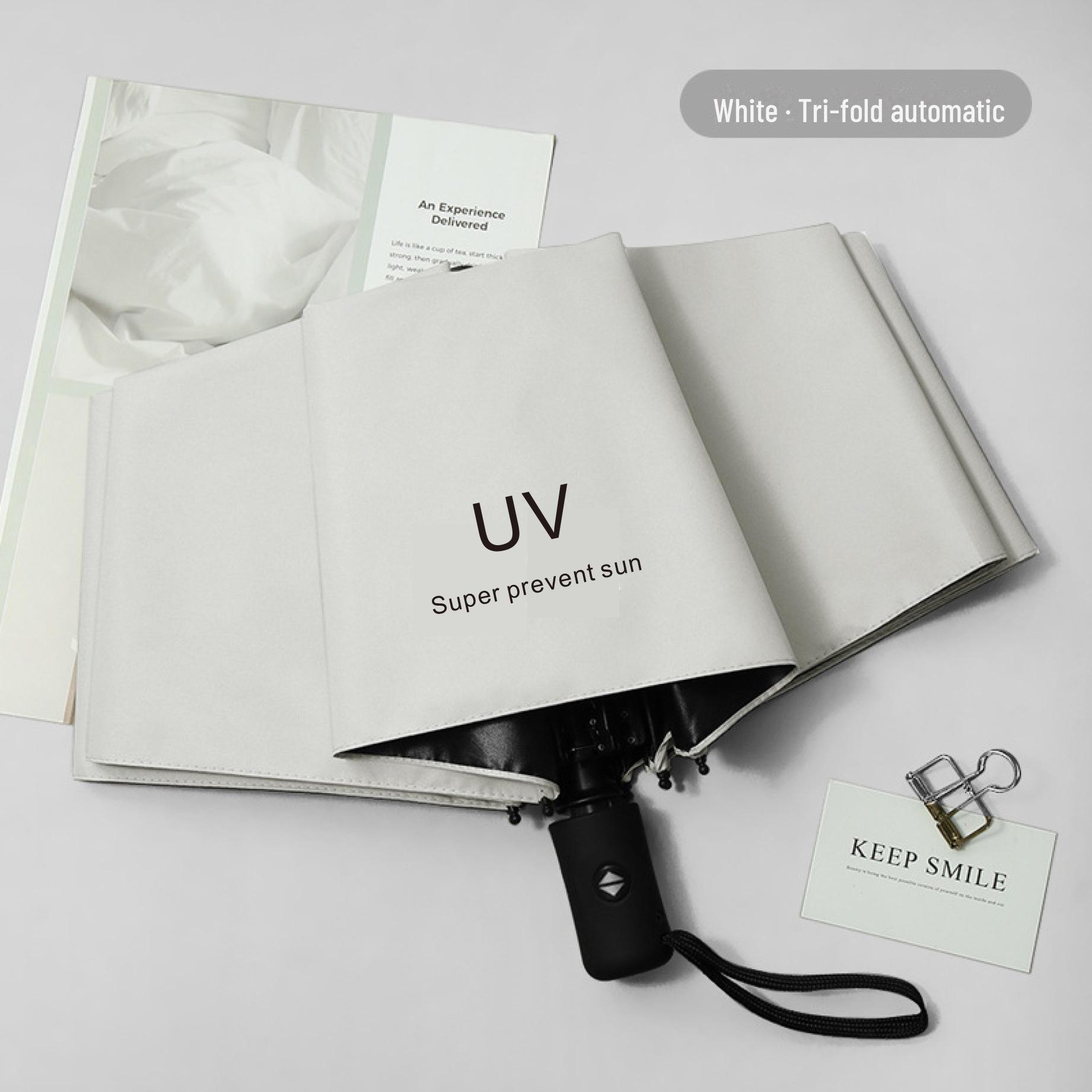 

Женский автоматический зонт двойного назначения черного цвета — защита от ультрафиолета и солнца в любую погоду