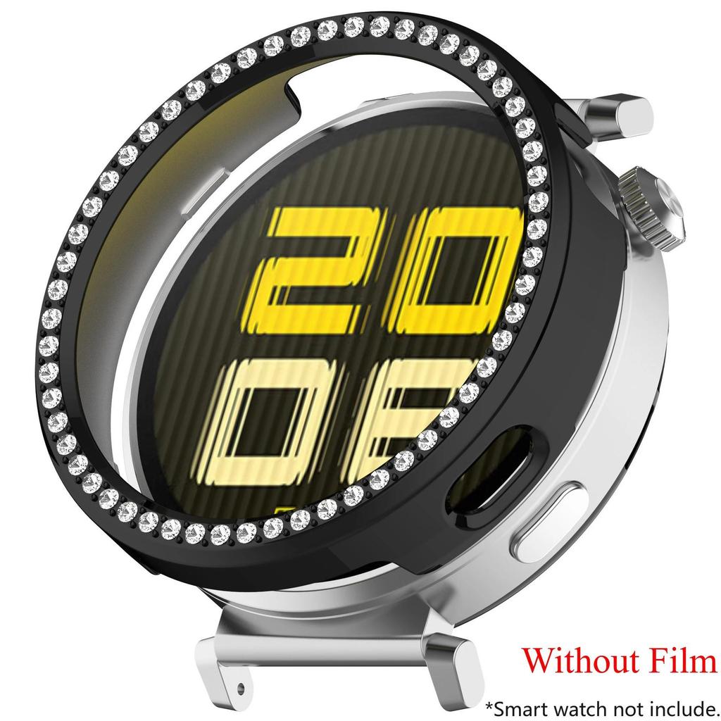 Bling PC Puste Etui Dla Huawei Watch GT 5 4 41mm /5 Pro 42mm Pokrowiec Skórka Samrt Pasek Diamentowy Kryształ Zderzak Ochraniacz GT5 GT4