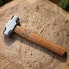 G&B Grumpy Bear Cowhide Handle Camping Hammer - Durable Forged Ground Nail Tool for Outdoor Craftsmanship