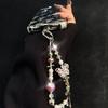 Pearl Cell Phone Chain Wrist Chain Mobile Phone Lanyard  Mobile Phone Pendant