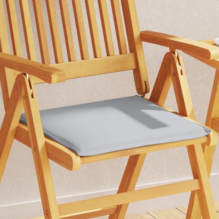 VidaXL Garden Seat Cushions Set of 4 Light Grey 45x45x2cm Square, Seat Cushion, Outdoor Seat Cushion, 847727