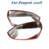 2Pcs Car Rear View Mirror Protection Cover Trim for Peugeot 2008 2016 -     Side Mirror Covers Accessories