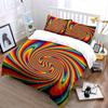 Colorful Swirl Abstract Art Set Exquisite Three-Piece Bedding Set Gift For Kids And Adults